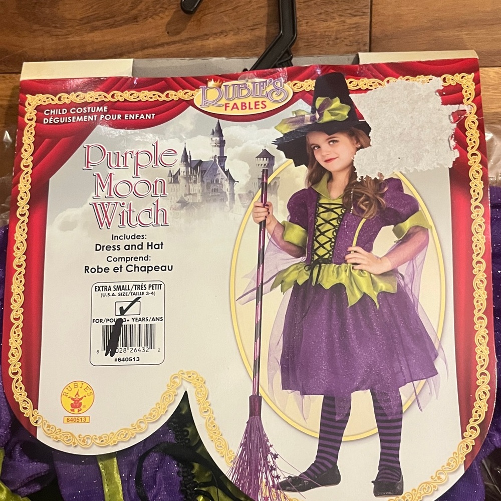 Purple Moon Witch Costume for Kids by Rubie’s Fables
